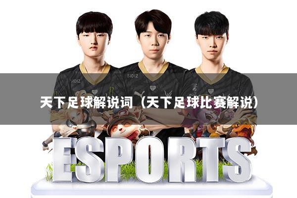 天下足球解说词(天下足球比赛解说)